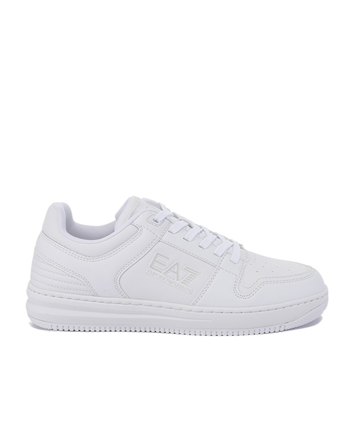 Ea7 White Polyester Sneaker In White