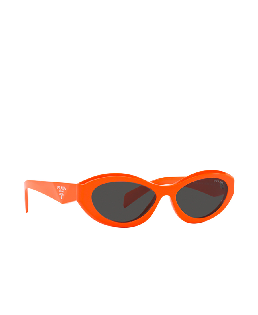 Prada Eyewear Oval-frame Sunglasses In Black