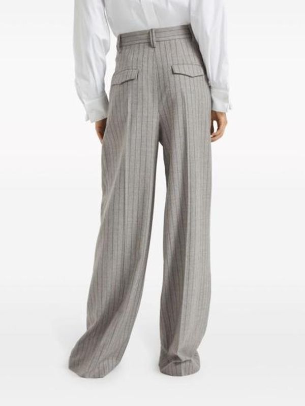 Brunello Cucinelli Striped Casual Pants