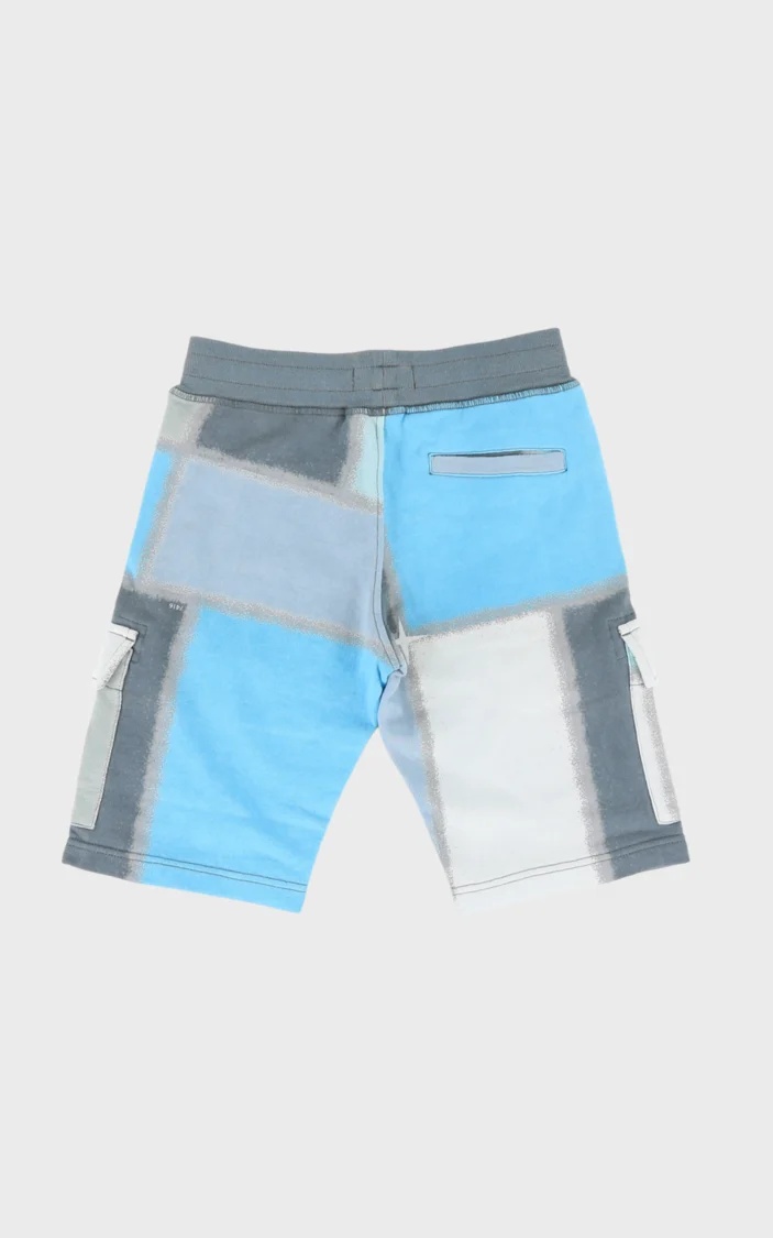 Stone Island Logo Shorts In Gray
