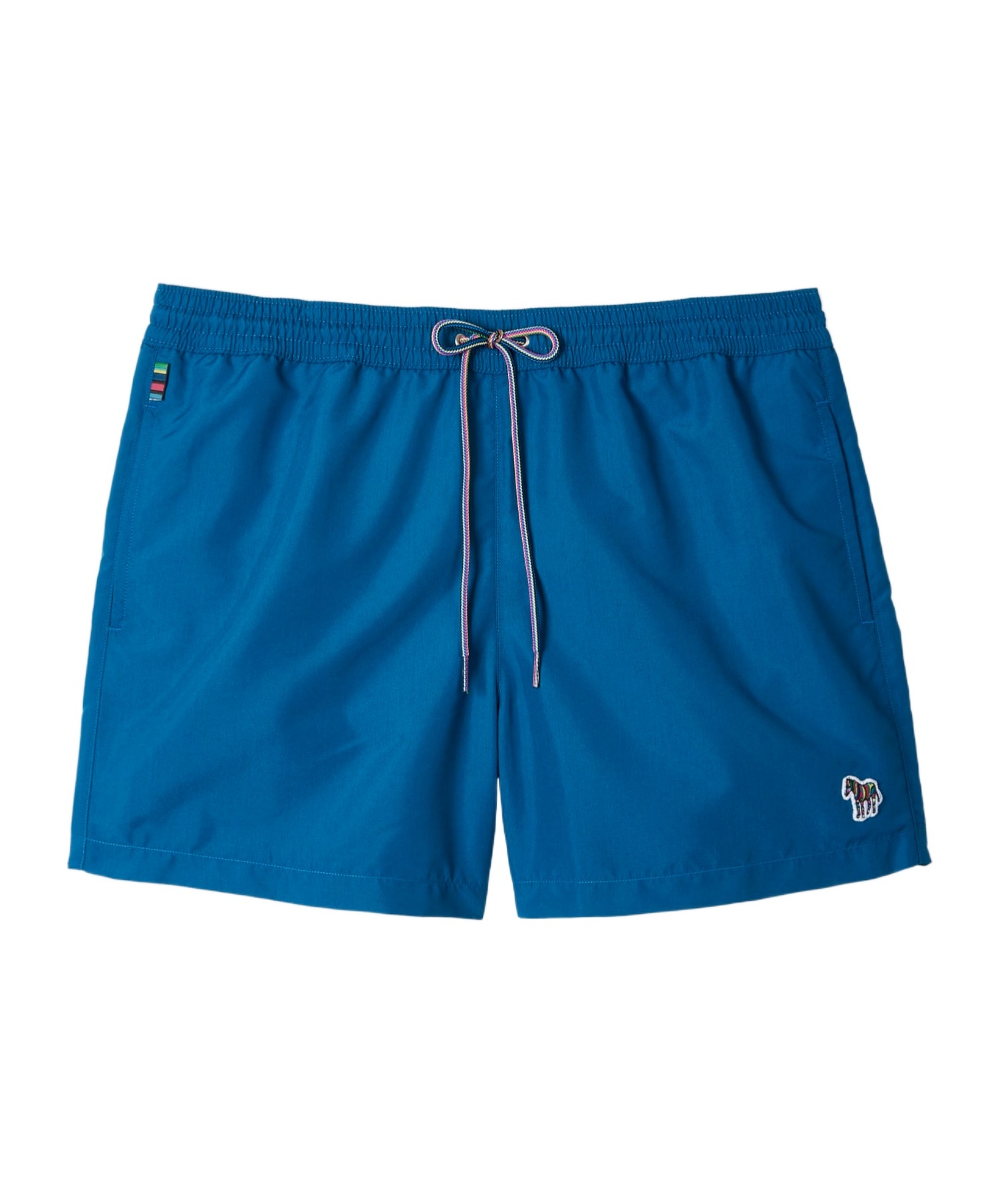 Paul Smith Zebra Drawstring Beachwear In Blue