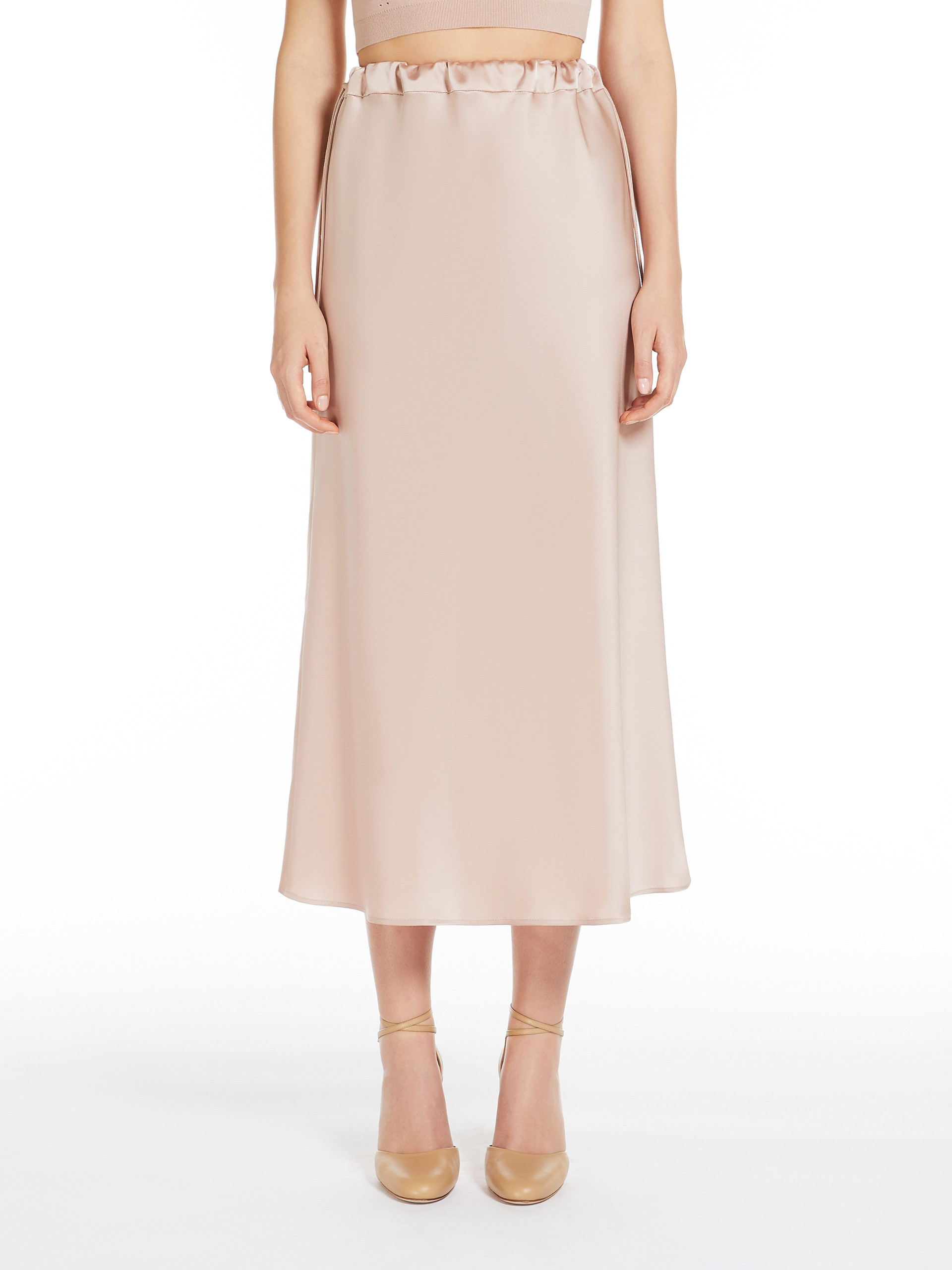 Max Mara Editore Skirt Powder In Nude