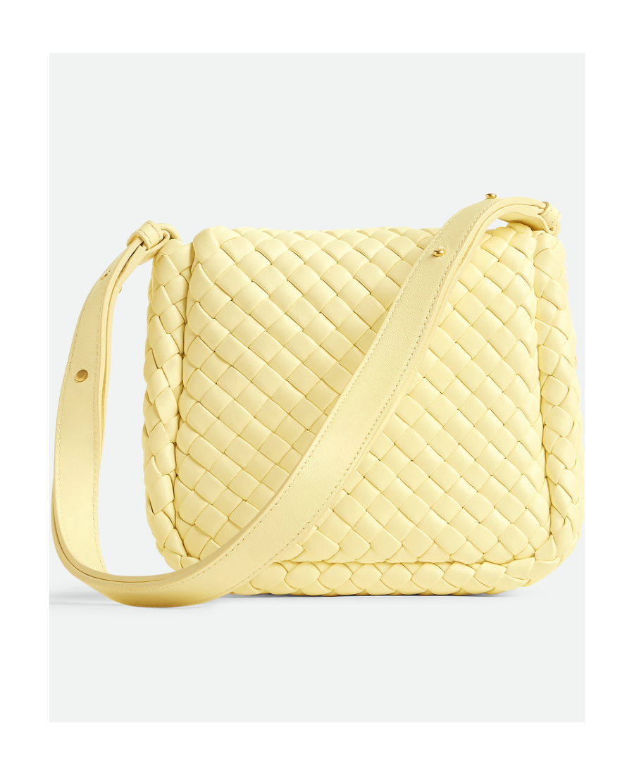 Bottega Veneta Mini Cobble Shoulder Bag In Nude