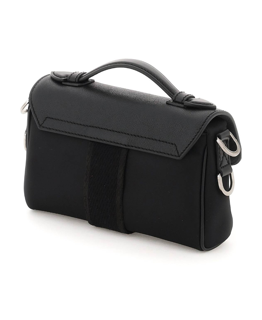 Dolce & Gabbana Logo-plaque Shoulder Bag In Black