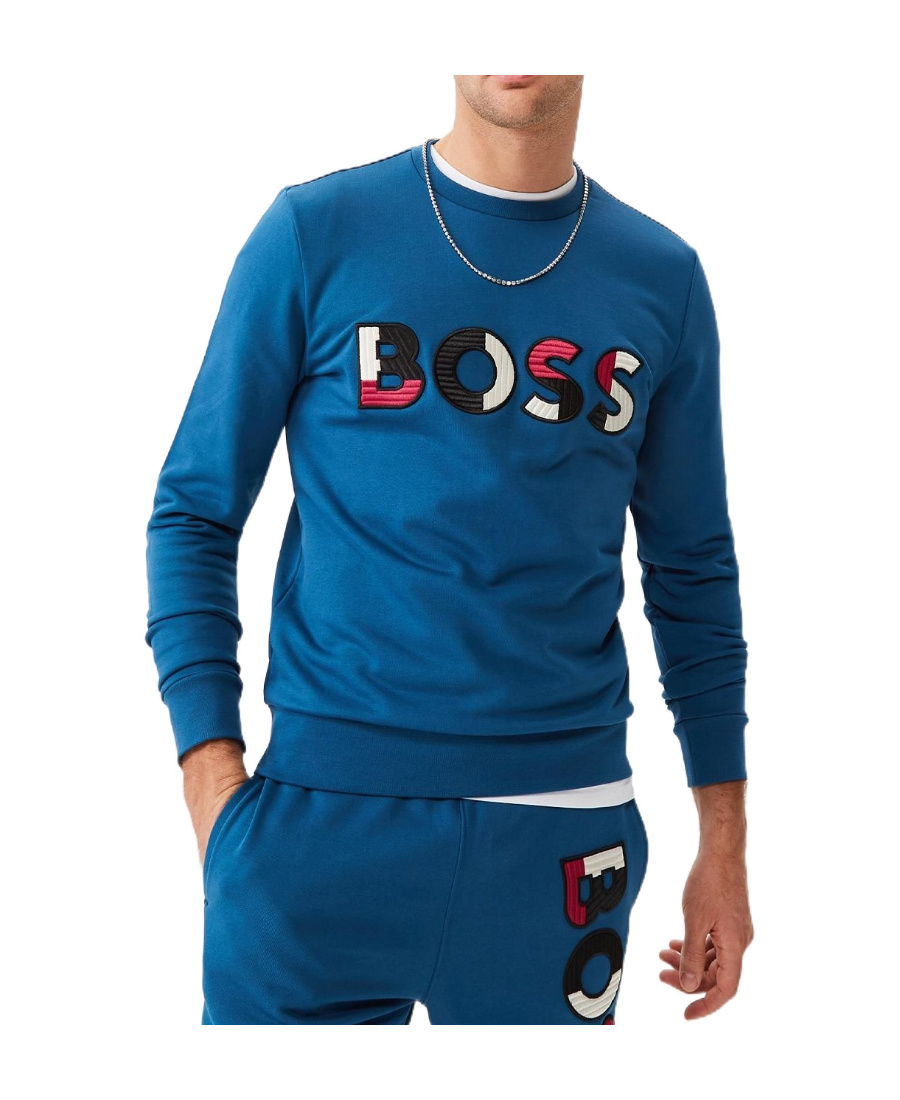HUGO BOSS LOGO PATTERN SWEATER 