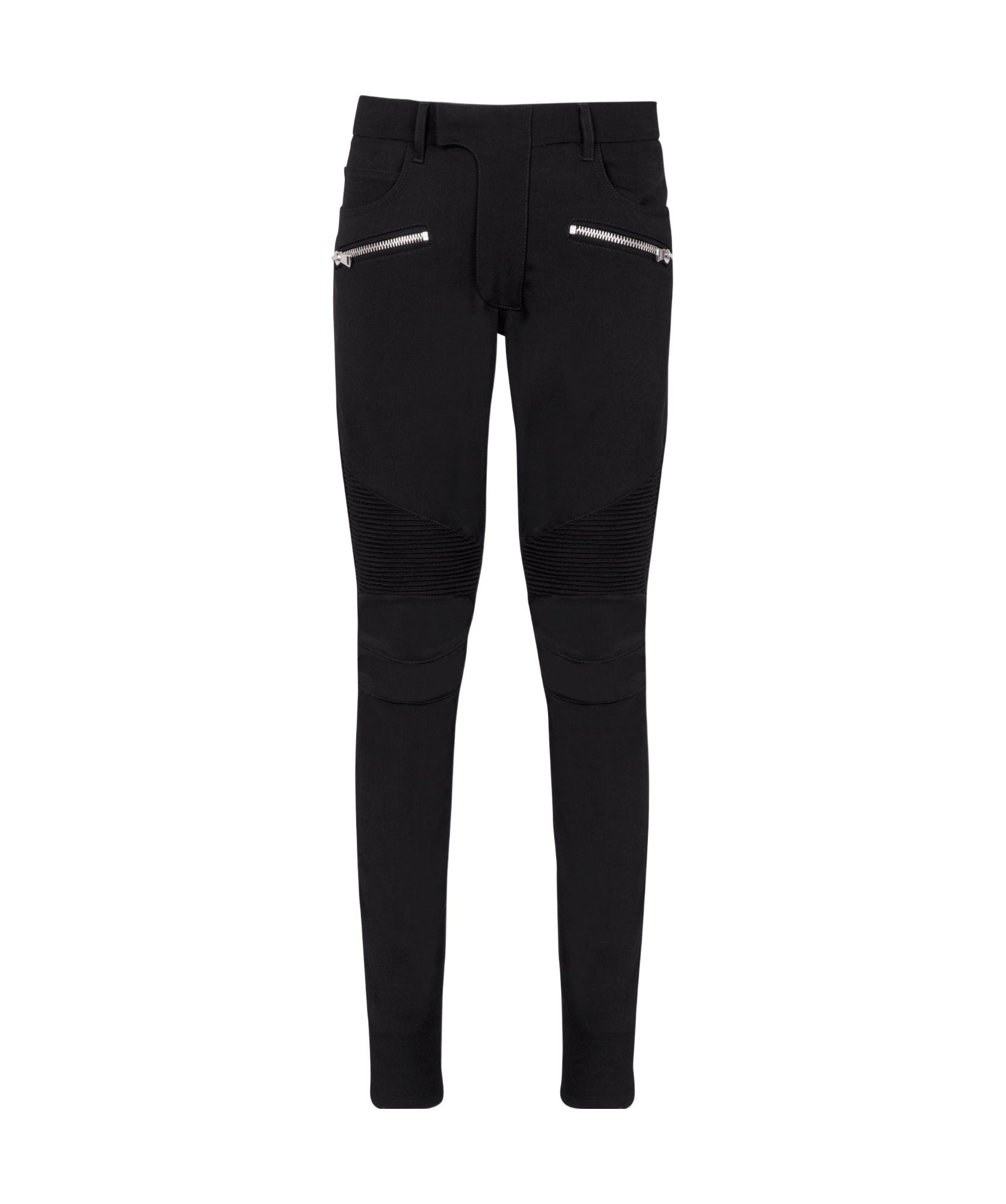 Balmain Ribbed Slim Jeans-vintage Used In Black