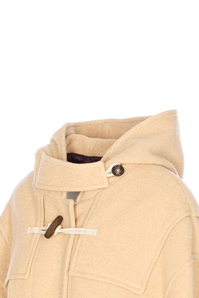 Circolo 1901 Carabiner Hooded Jacket In Brown