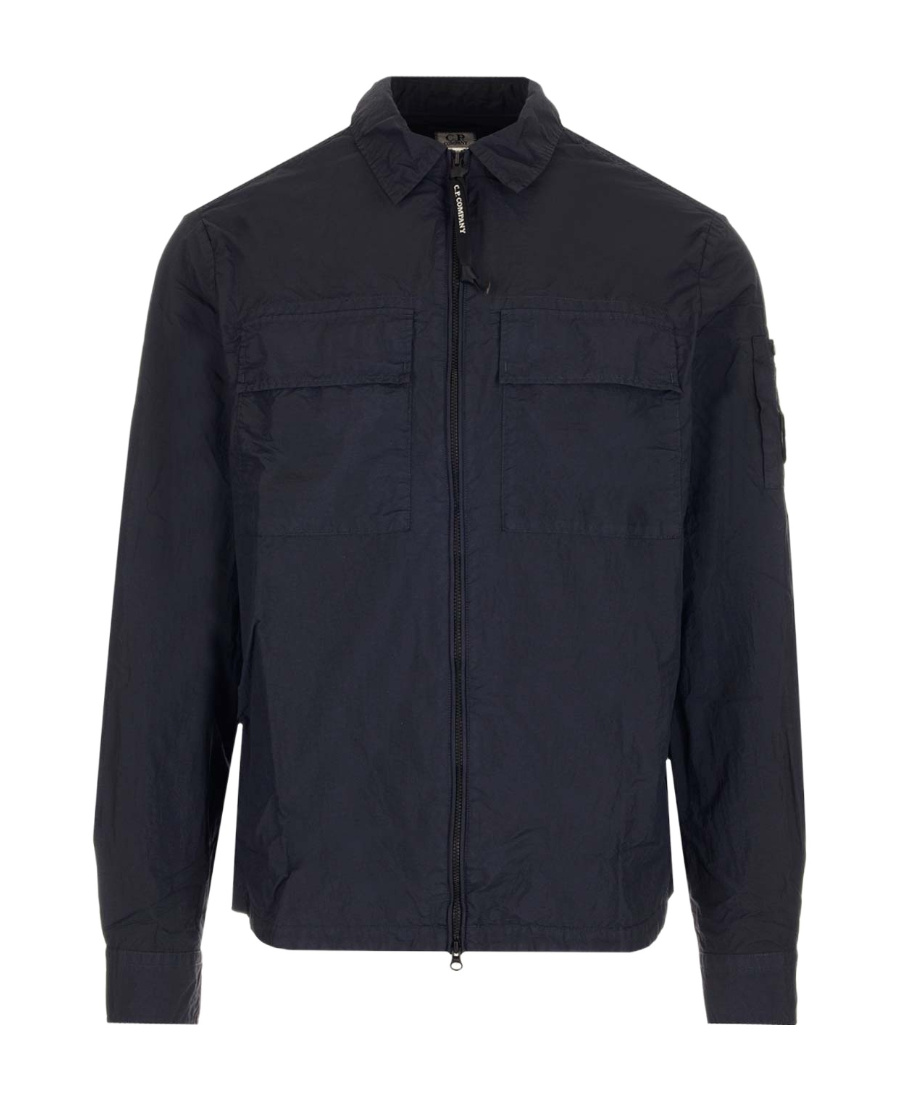 C.p. Company Zipper Opening And Closing Casual Jacket In Black