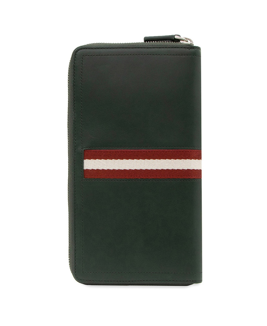 Bally Logo Details Wallet In Green