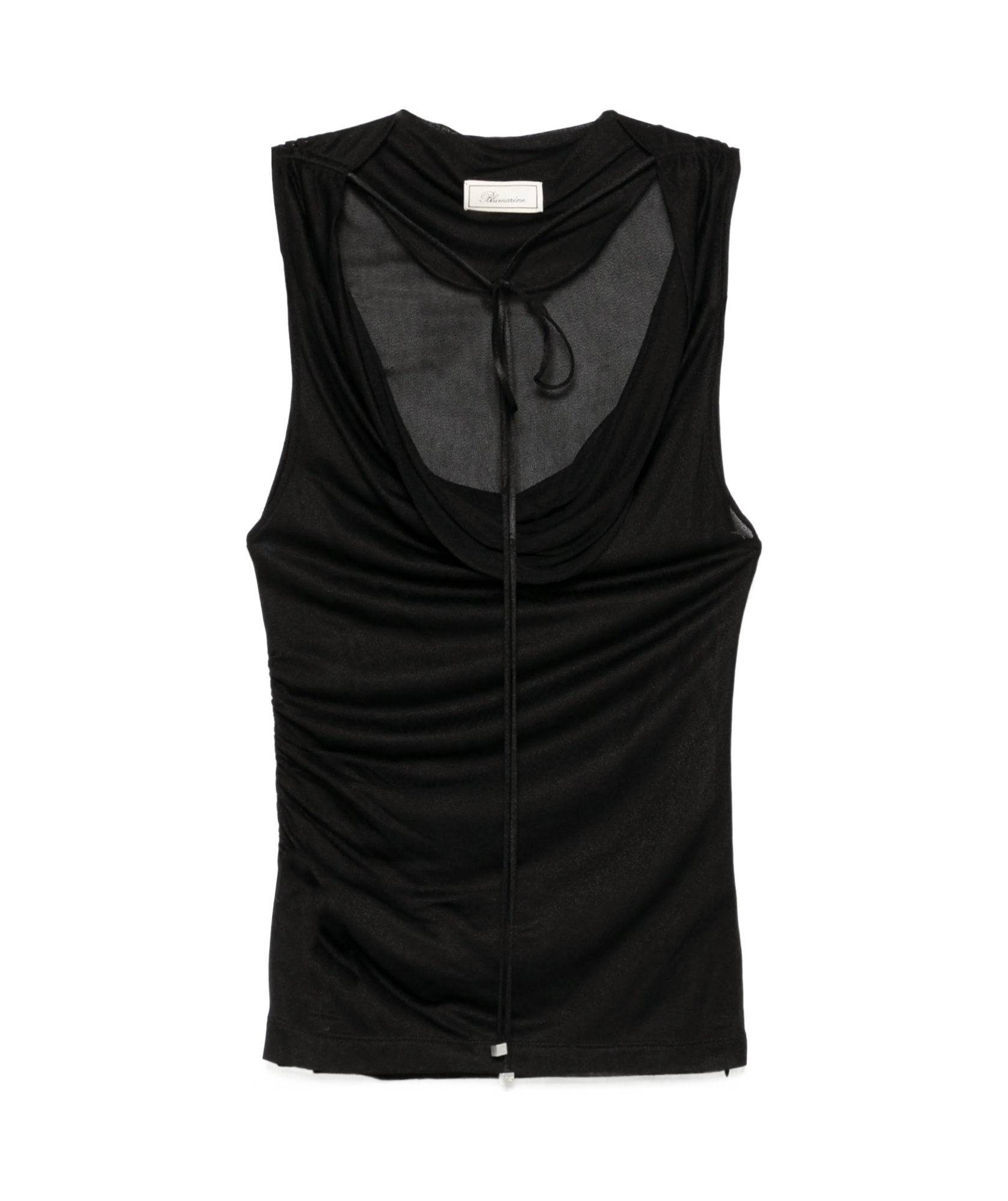 BLUMARINE COWL-NECK TANK TOP