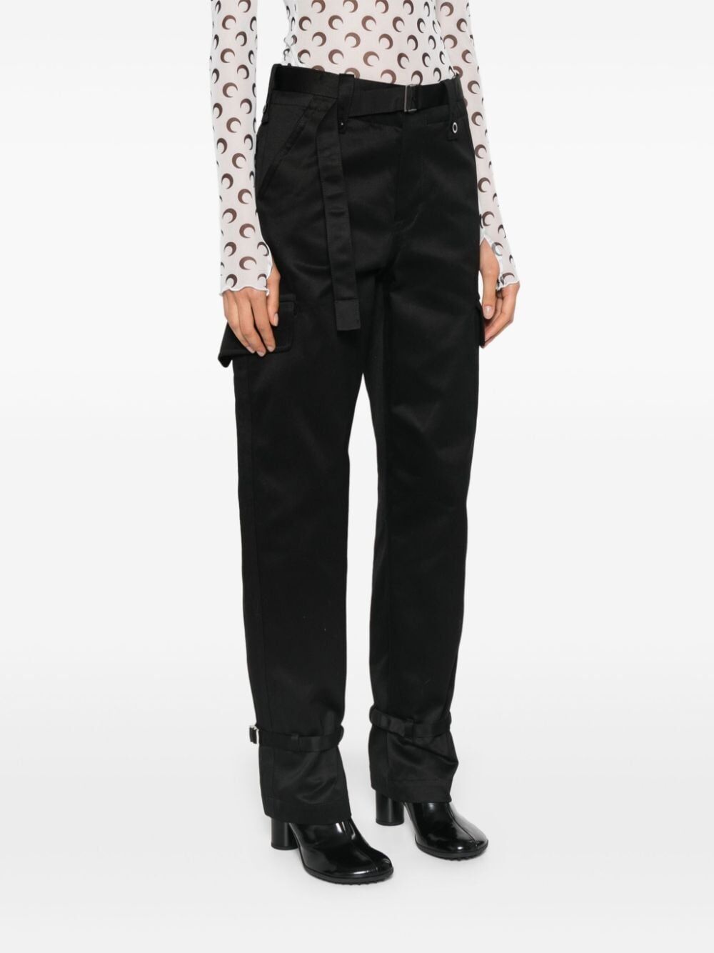 Sacai Tailored Straight Pants In Black
