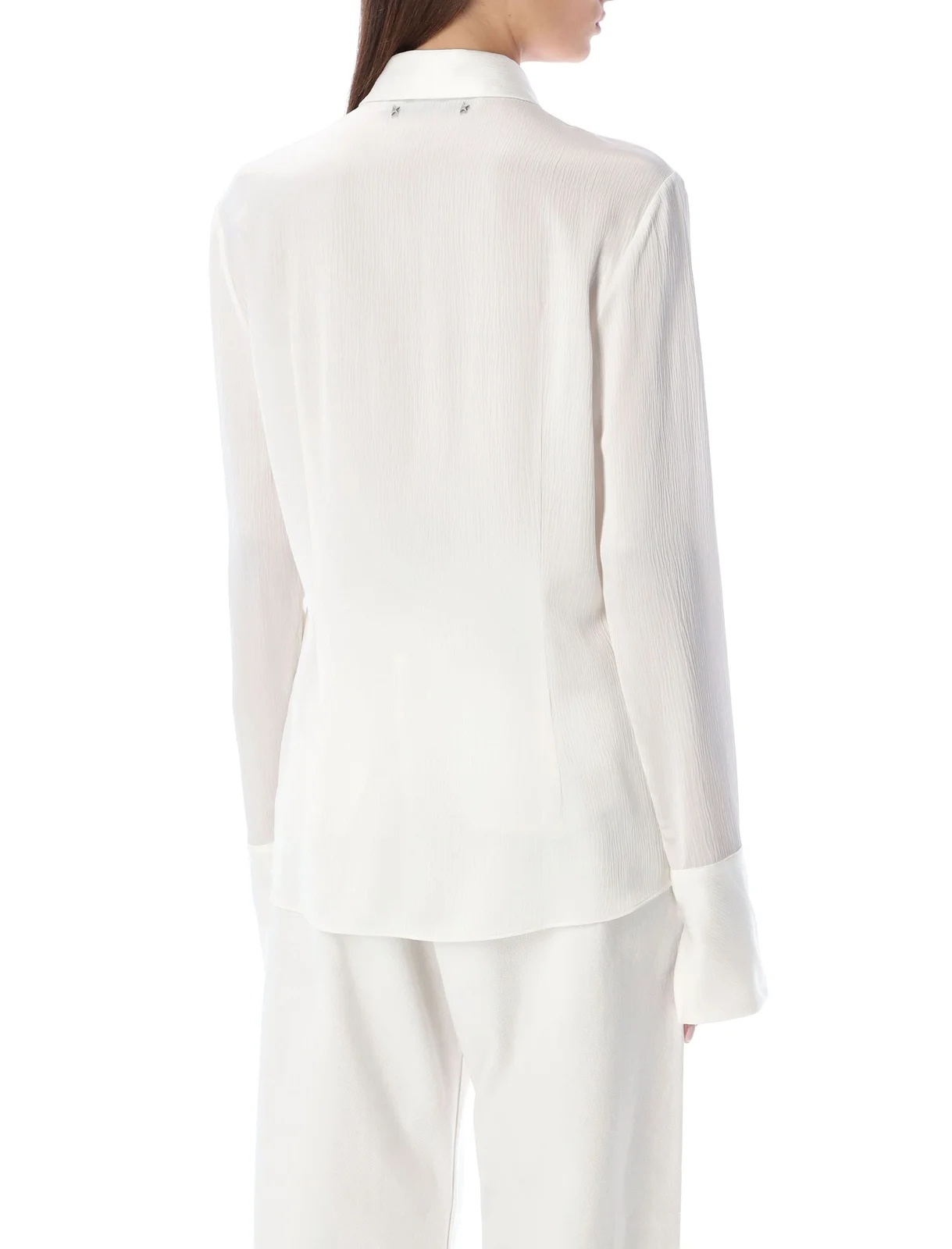 Golden Goose Long-sleeve Button-up Shirt In White