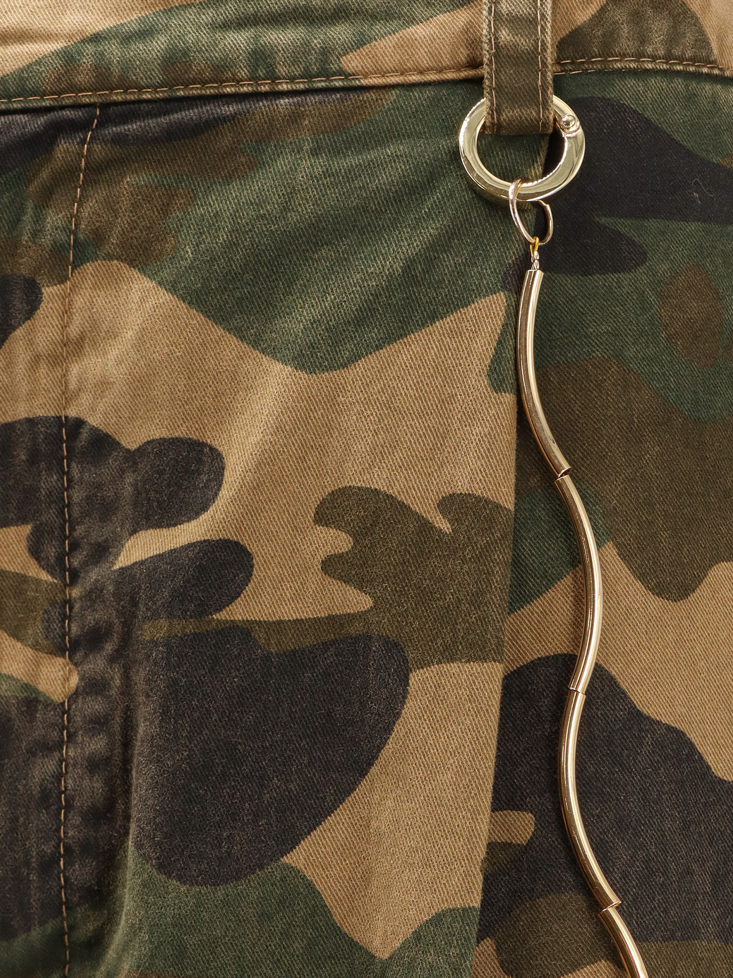 Darkpark Danielle Pants In Camouflage Cotton In Green