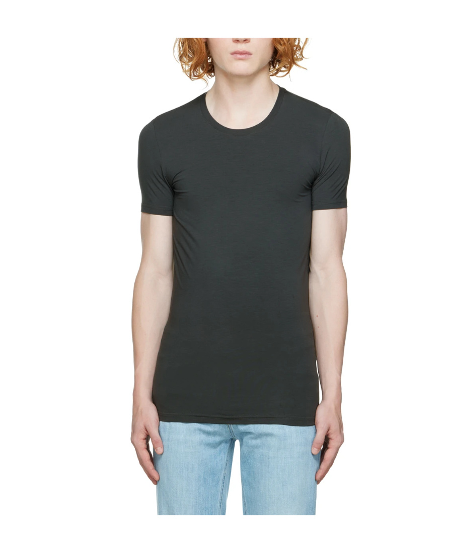 Shop Zegna Logo-decorated T-shirt In Black