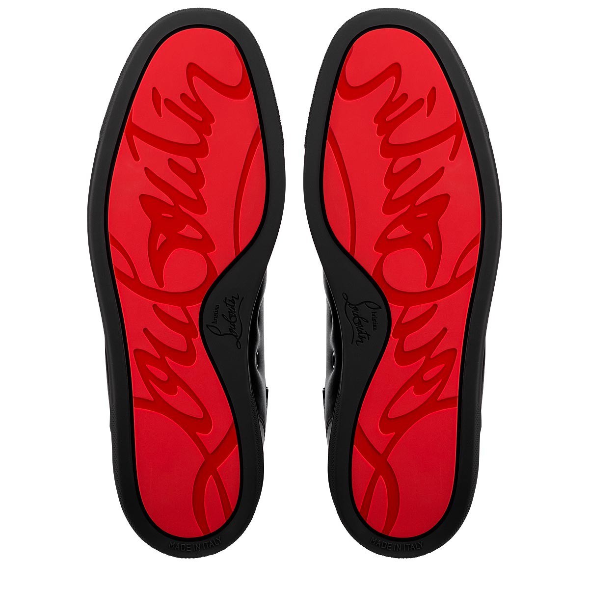 Christian Louboutin Black Louis Orlato Sneakers In Black