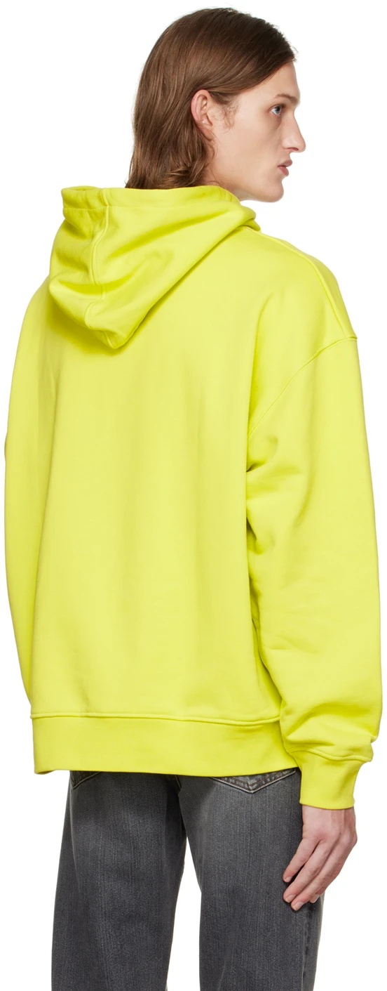 Frame Logo Hooded Sweater In Yellow