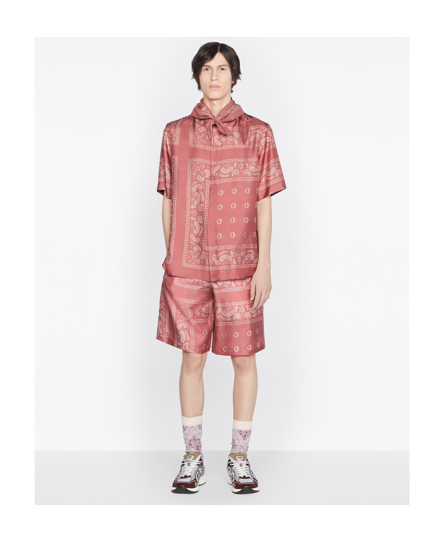 Dior Short-sleeved Shirt With Bandana Motif
