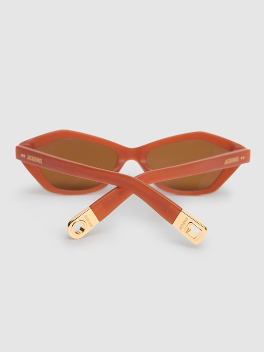 Jacquemus Womens Brown Jac42c10sun Bambino Diamond-frame Acetate Sunglasses