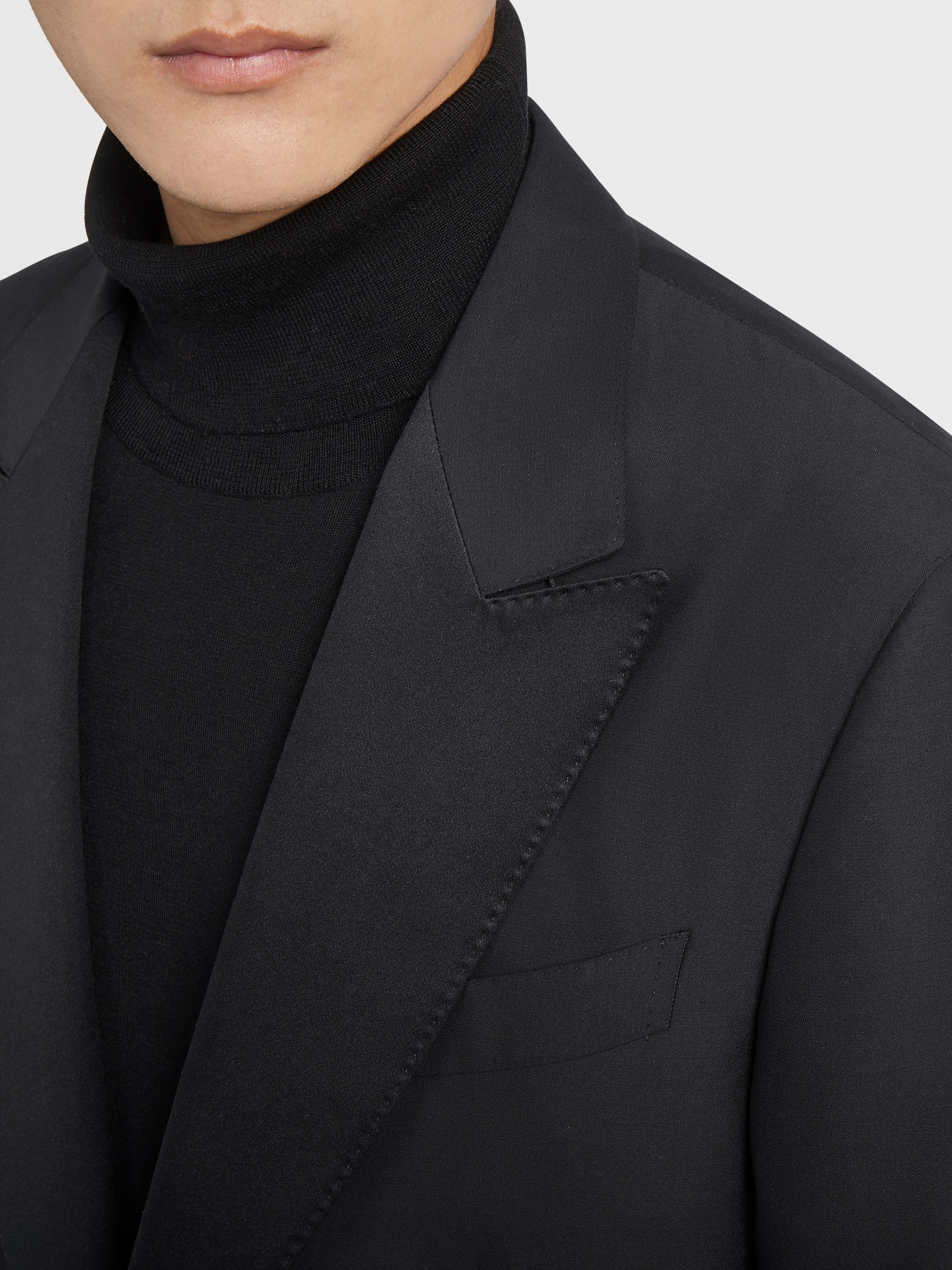 Zegna Trofeo 600 Tailored Evening Suit In Black