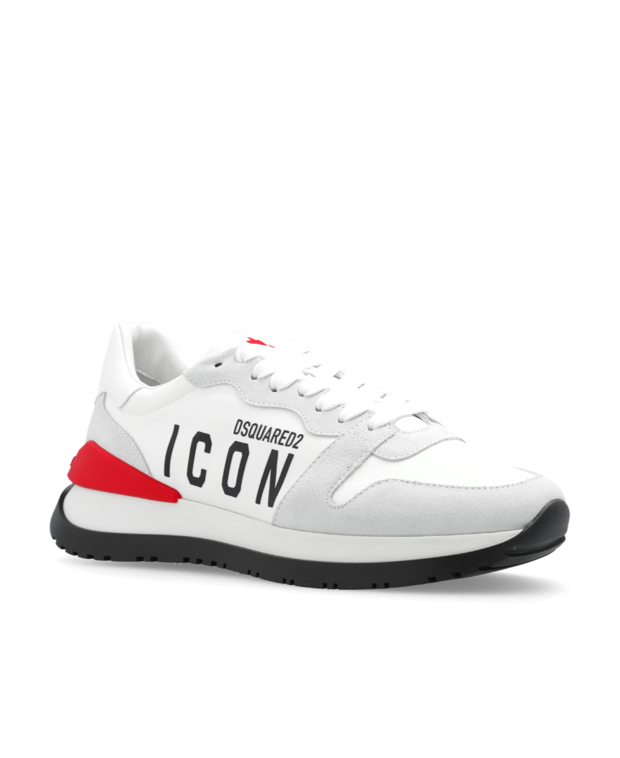 Dsquared2 Icon Running Panelled Sneakers In White