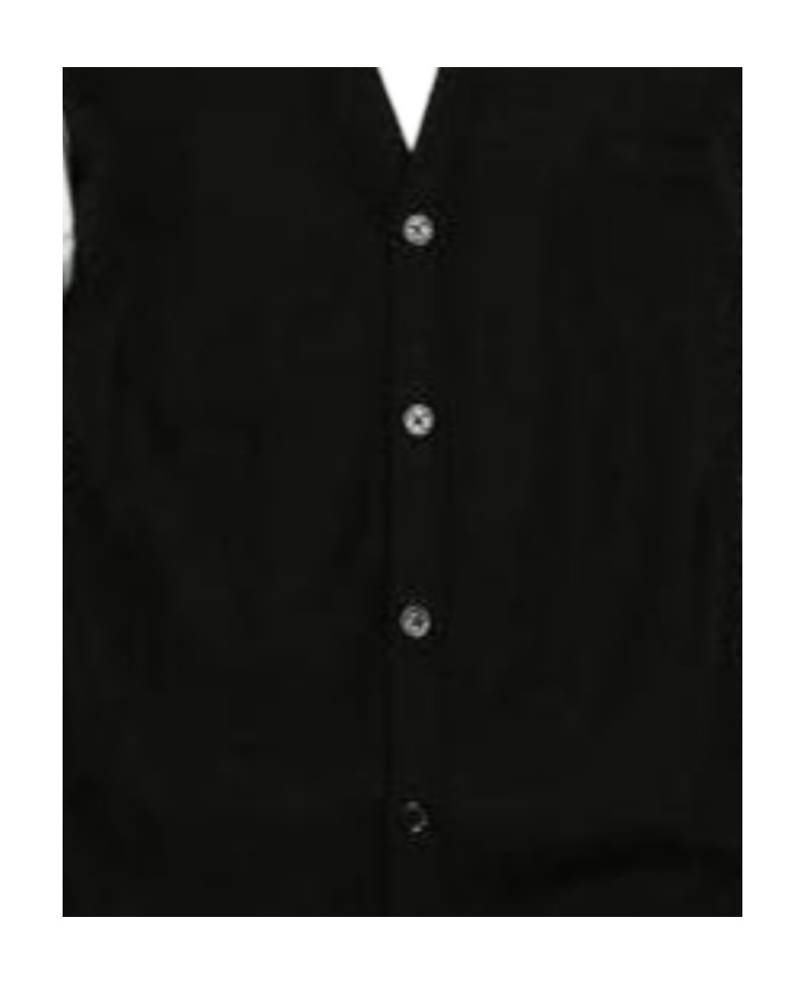 Paolo Pecora Wool Knitted Cardigan In Black