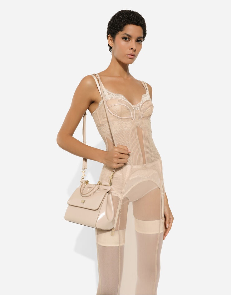 Dolce & Gabbana Medium Sicily Tote Bag In Nude