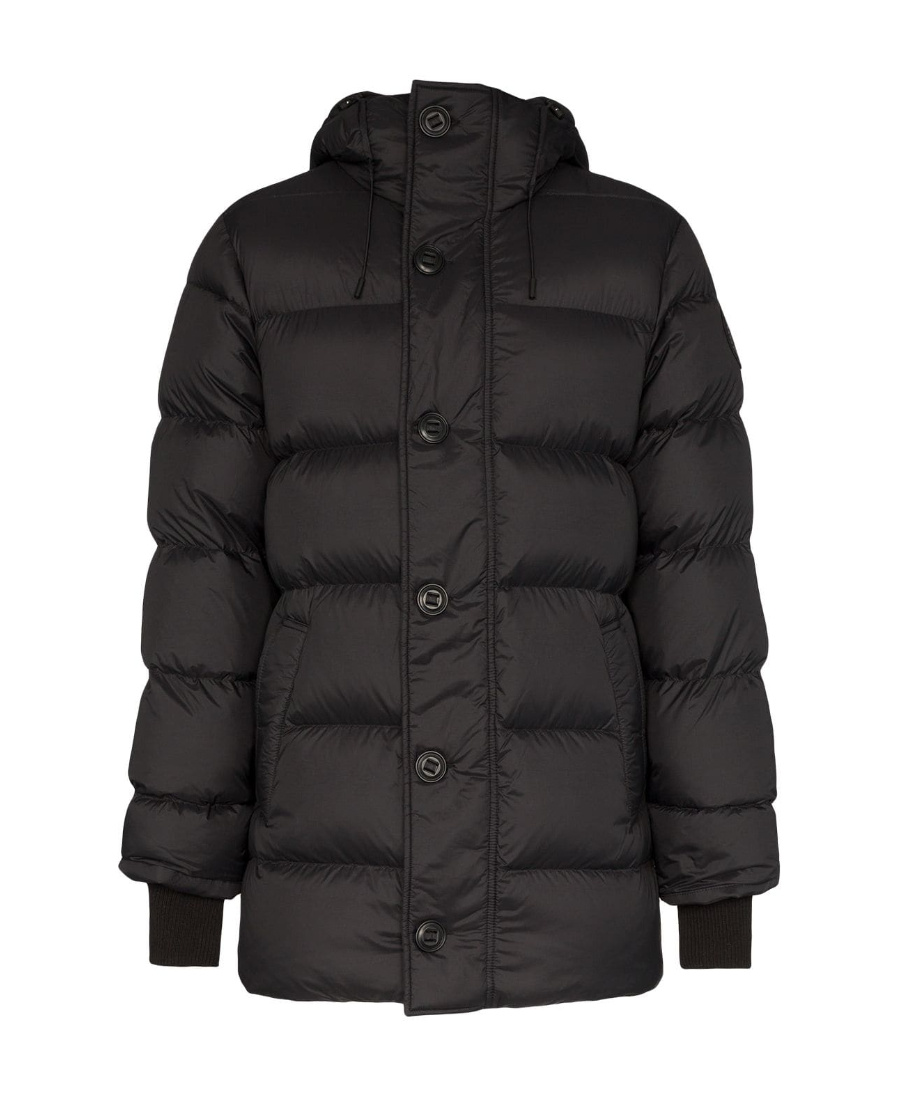 Canada Goose Vernon Logo Down Jacket In Black