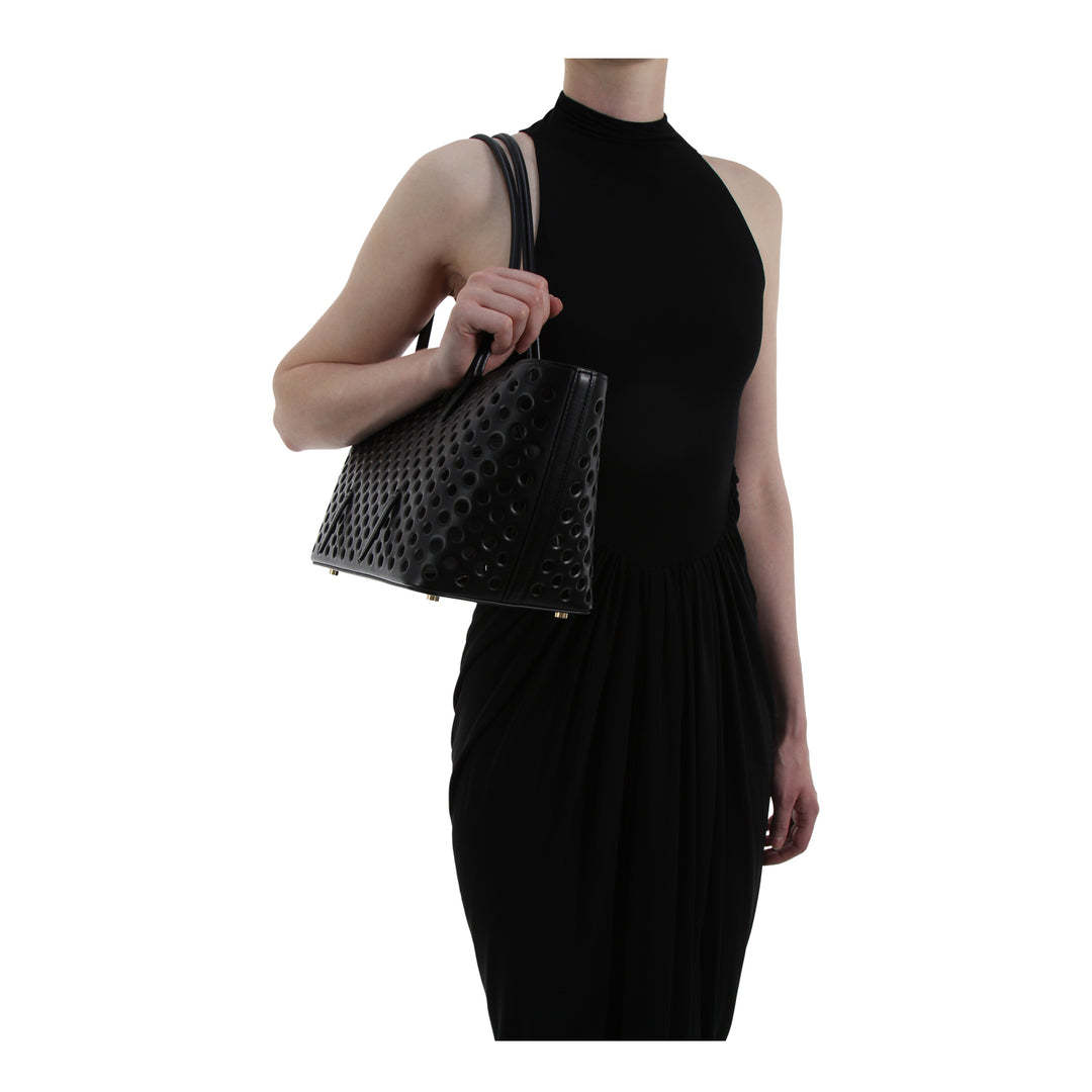 Alaïa Alaia Long High Neck Dress In Black