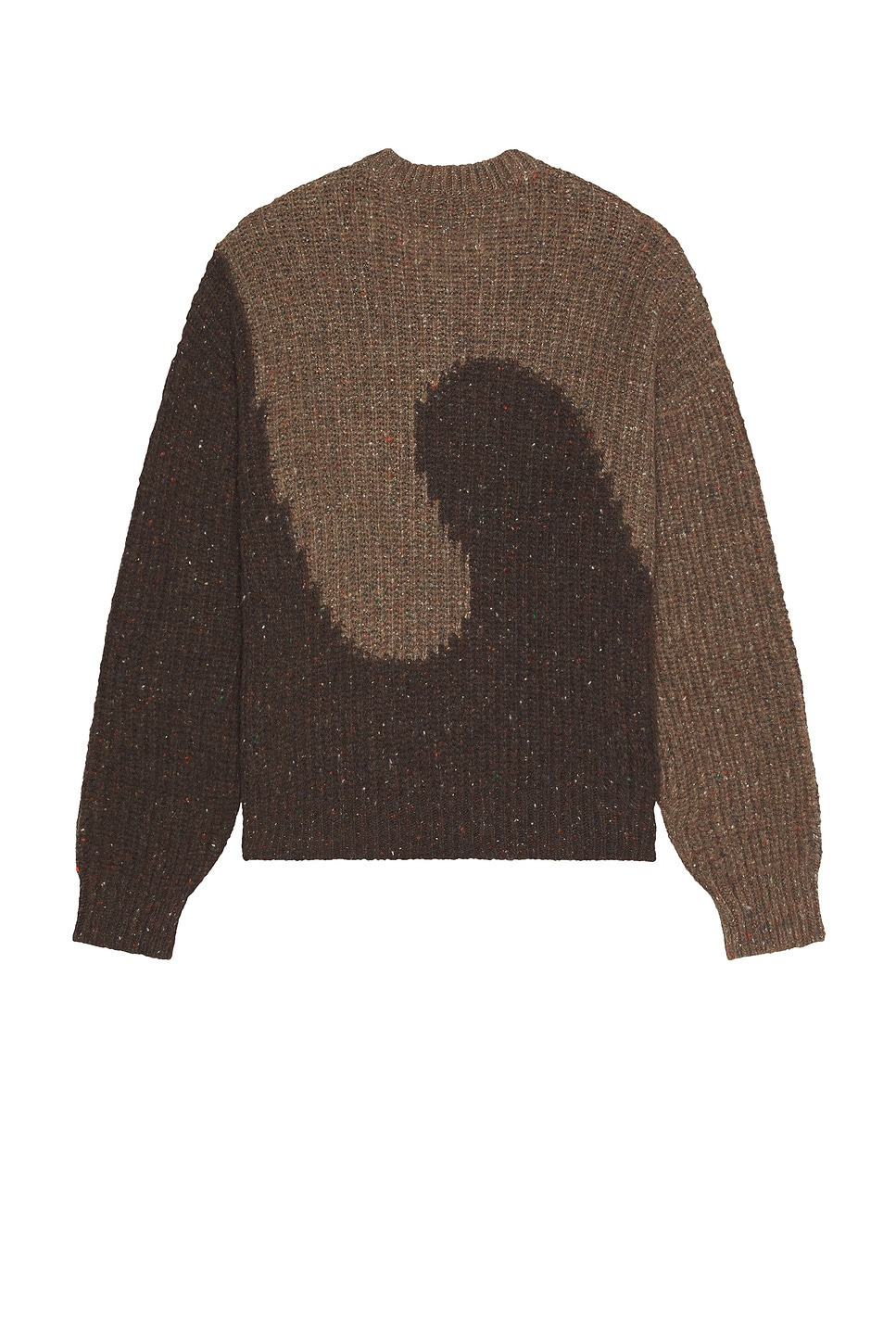 Erl Gender Inclusive Swirl Wool Blend Sweater In Brown