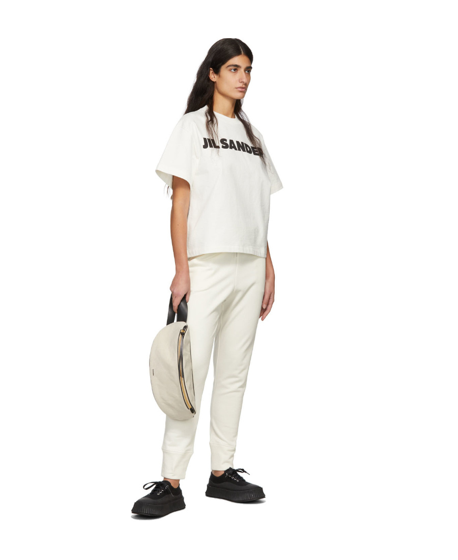 Jil Sander Tapered Track Pants In White