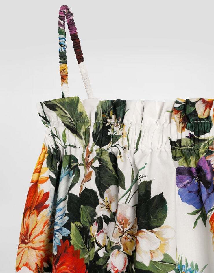 Dolce & Gabbana Floral-print Cotton Short Set In Multi
