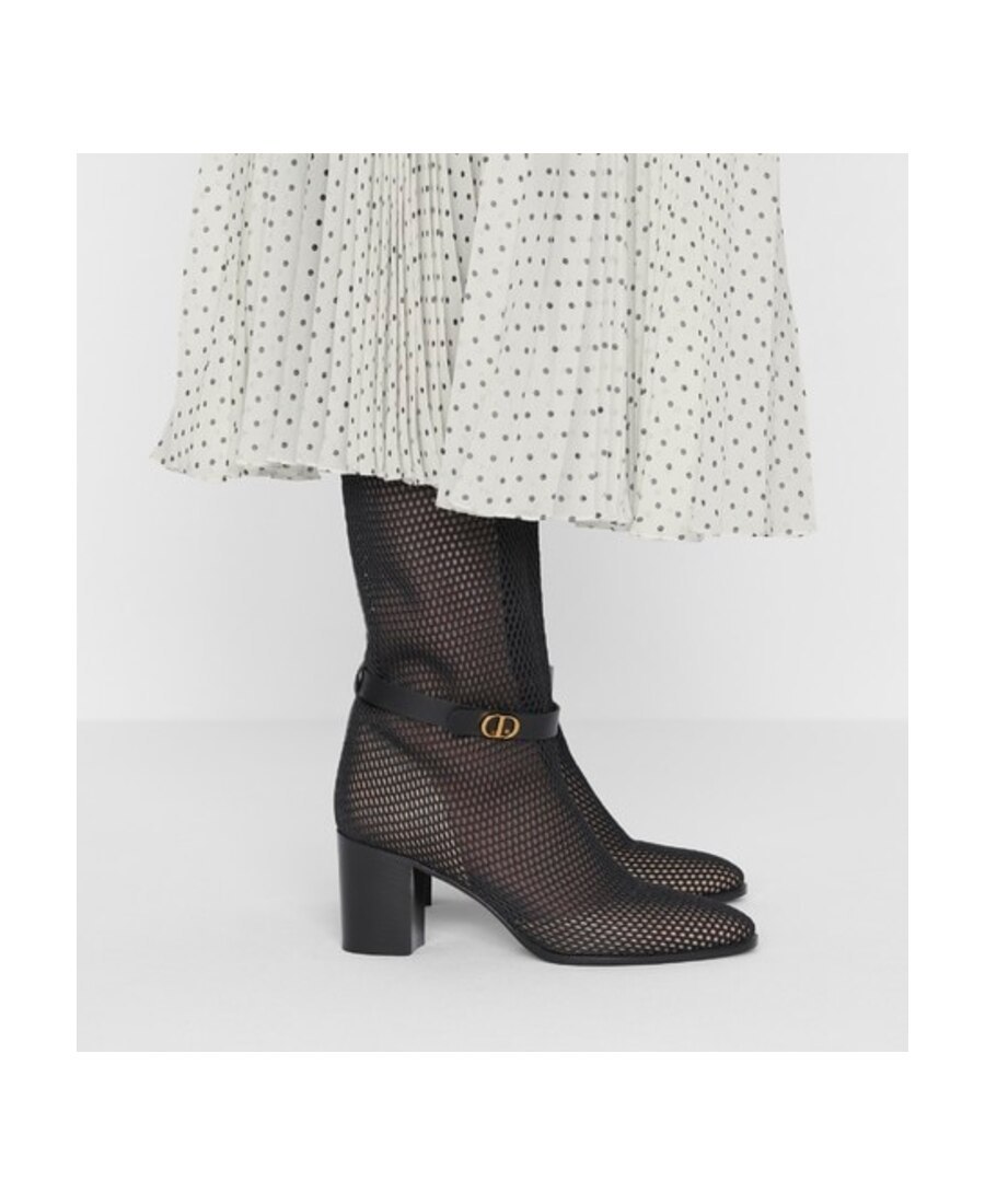 Dior Fishing Net High Heels In Black