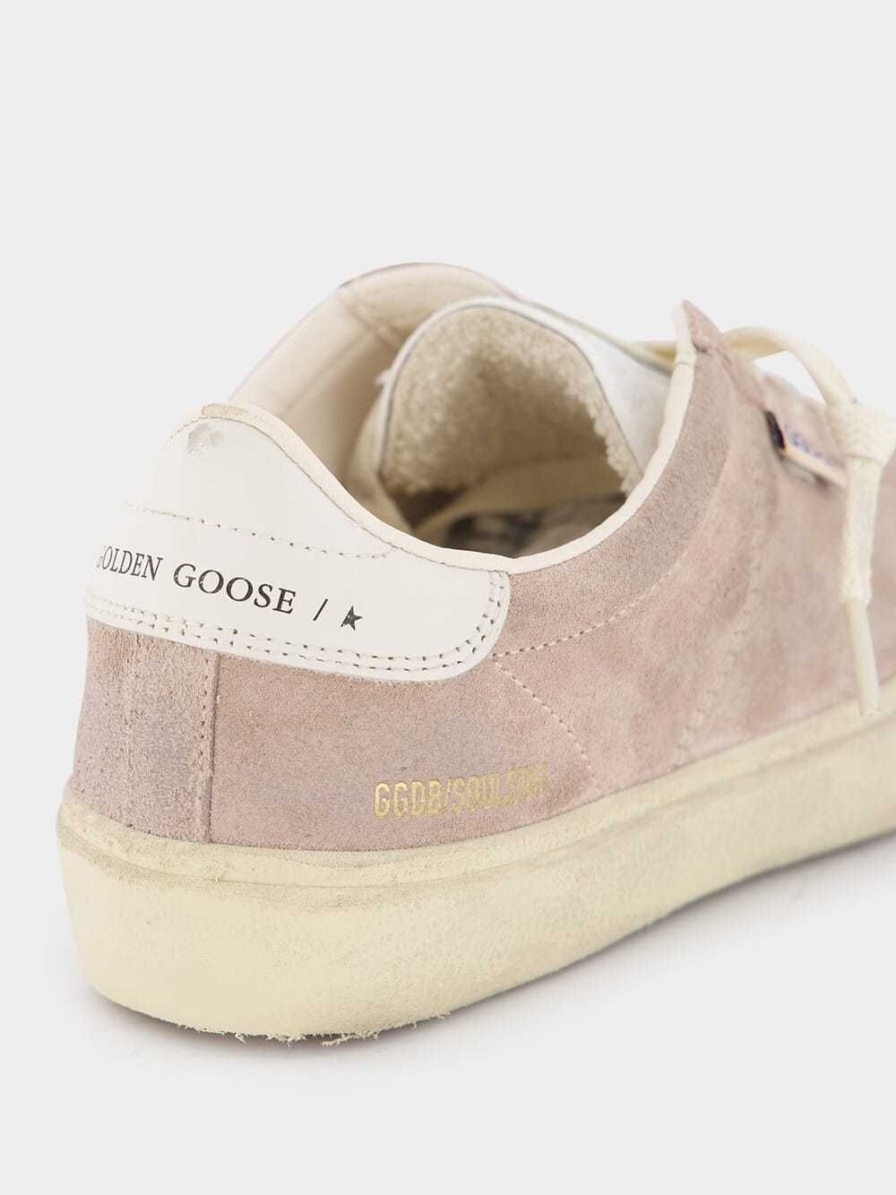 Golden Goose Soul Star' Sneakers In Purple Suede In Nude
