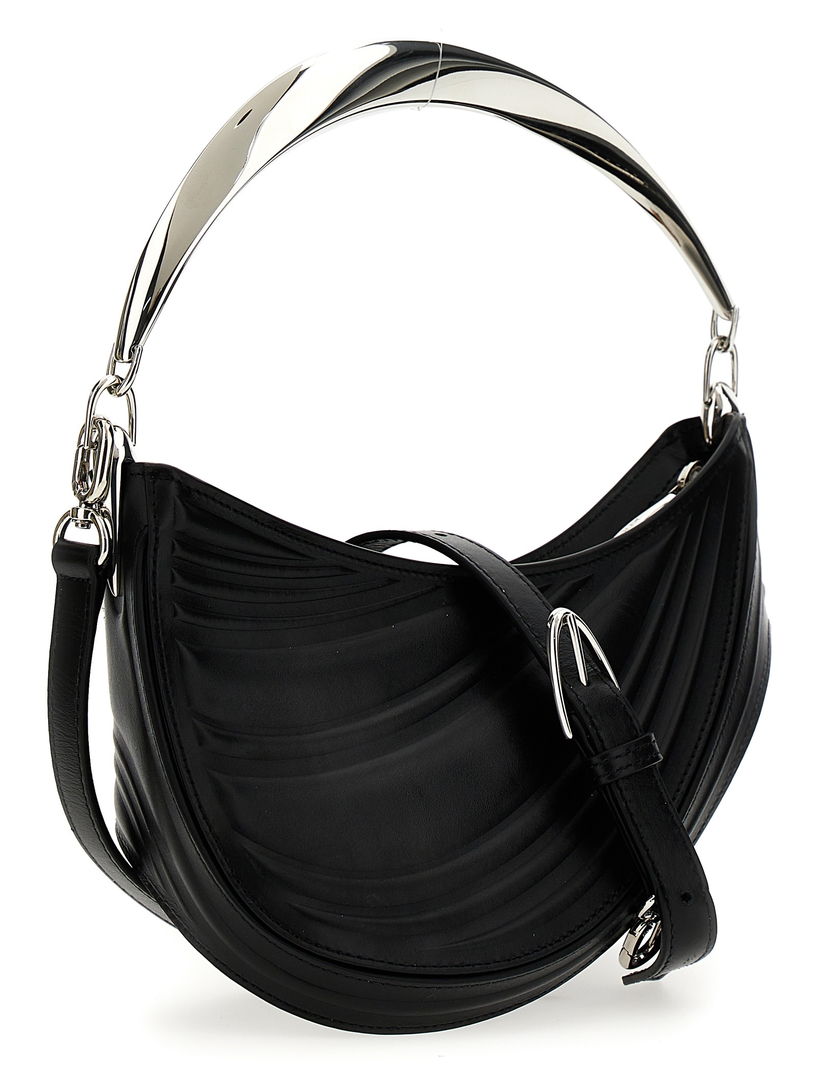 MUGLER SMALL SPIRAL CURVE 01 TOP-HANDLE BAG
