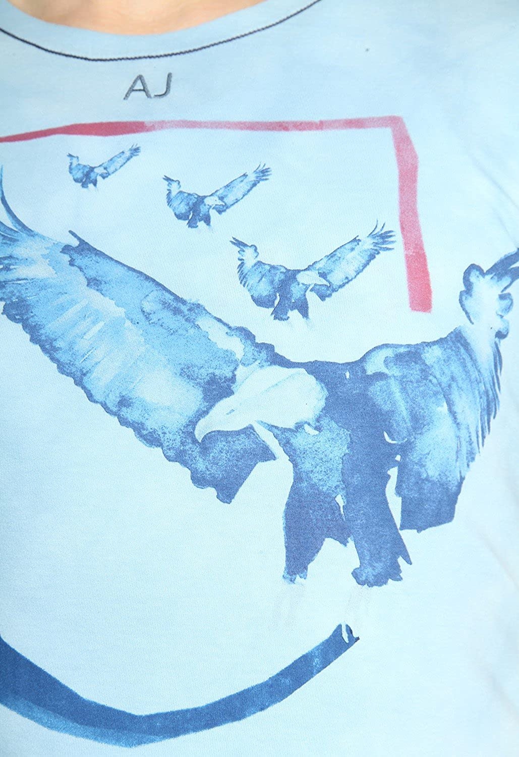 Armani Jeans Logo Details T-shirt In Blue