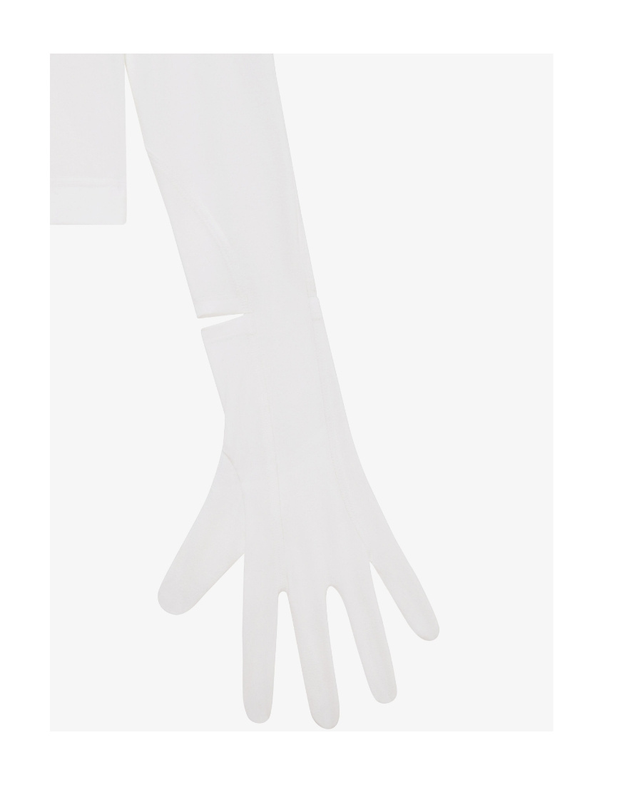 Givenchy All-in-one Gloves And Hood T-shirt In White
