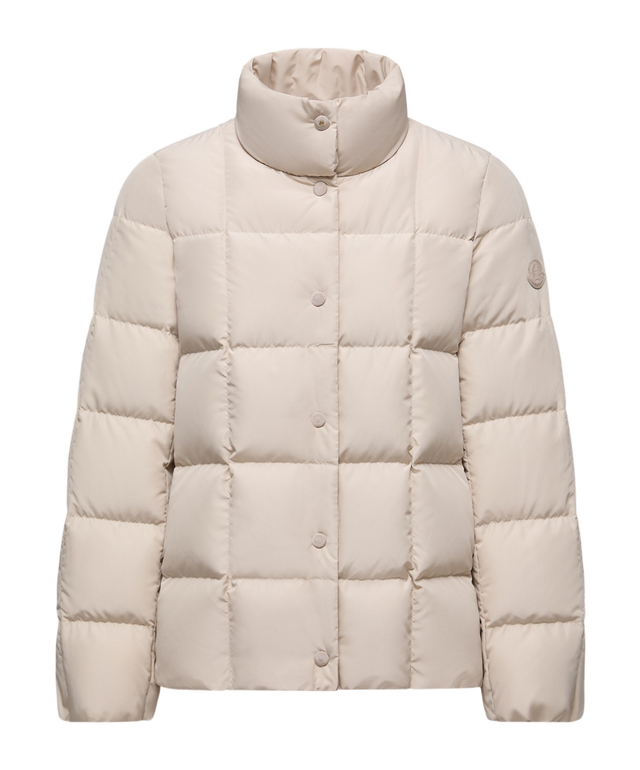 Moncler Cochevinne Square-quilted Short Down Jacket In Neutral