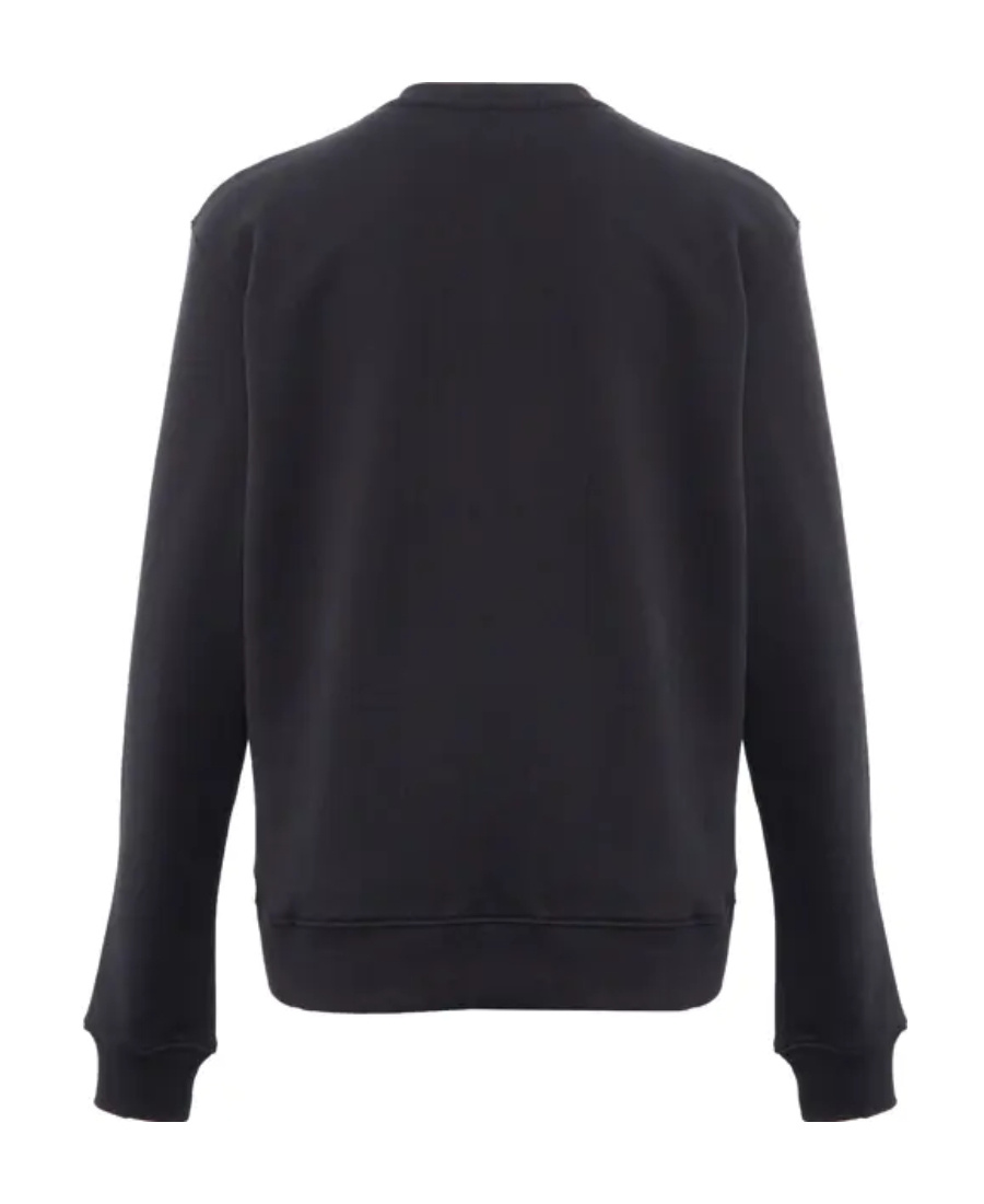 Msgm Logo-print Long-sleeve Sweatshirt In Black