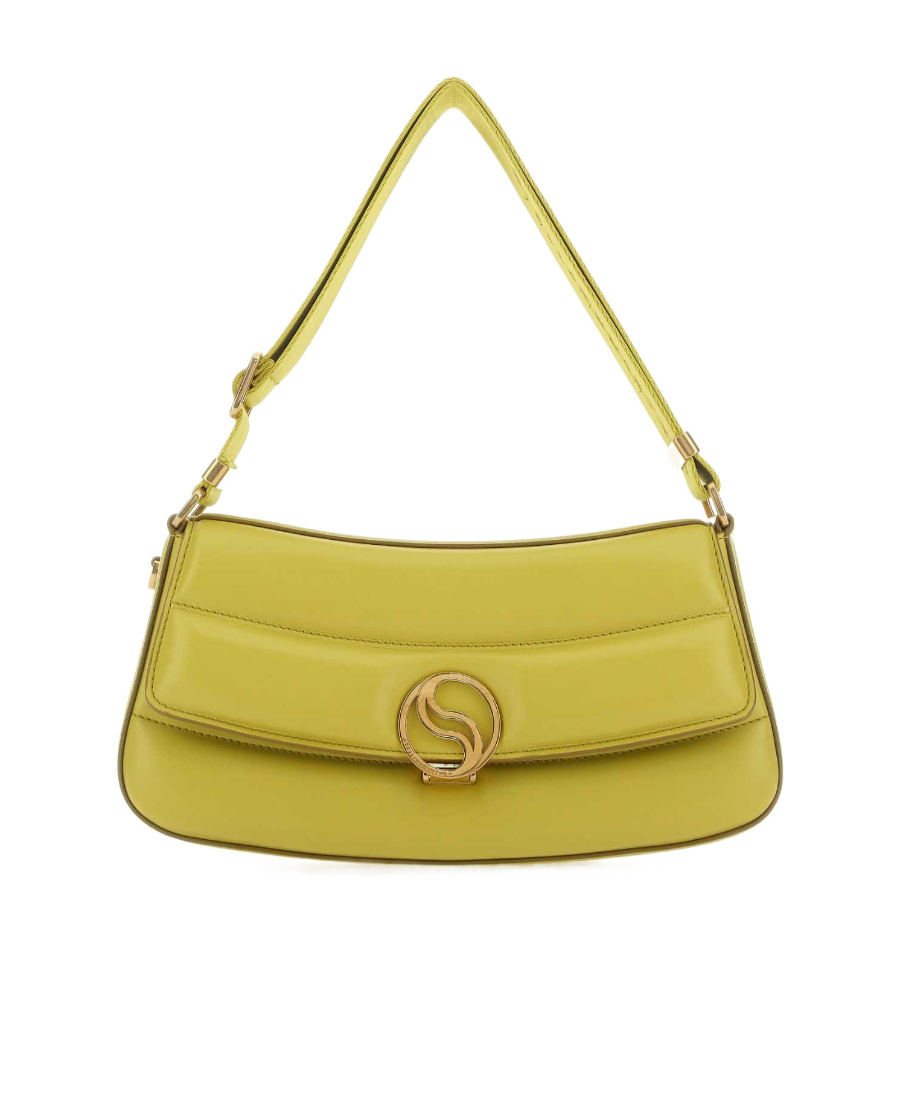 Stella Mccartney Lemon Green S-wave Shoulder Bag In Yellow