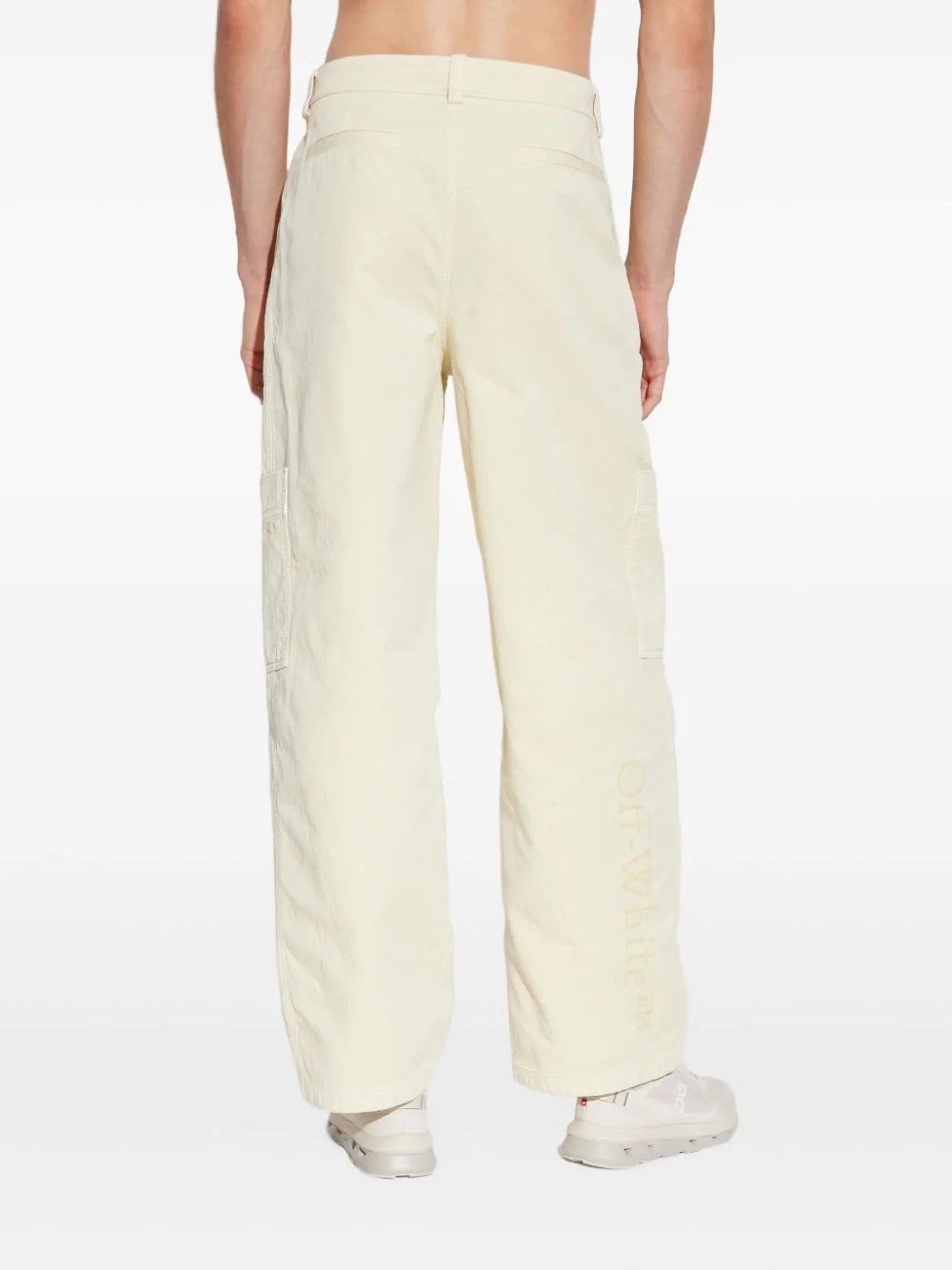 Off-white Cargo Pocket Trousers In White