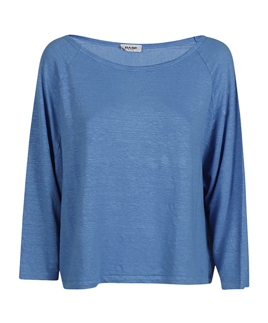 Baserange Long-sleeved Knitted T-shirt In Blue