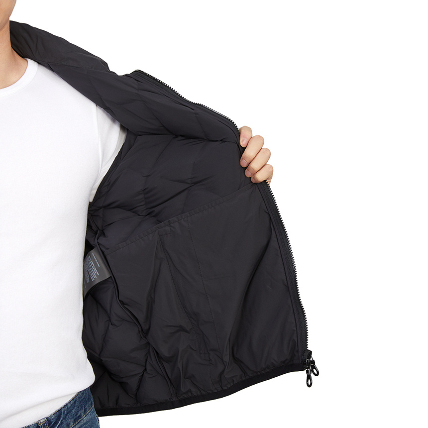 Duvetica Long-sleeved Down Jacket In Black
