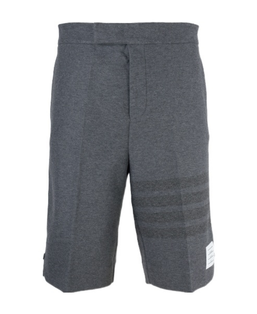 Thom Browne Shorts With 4-bar Motif In Black