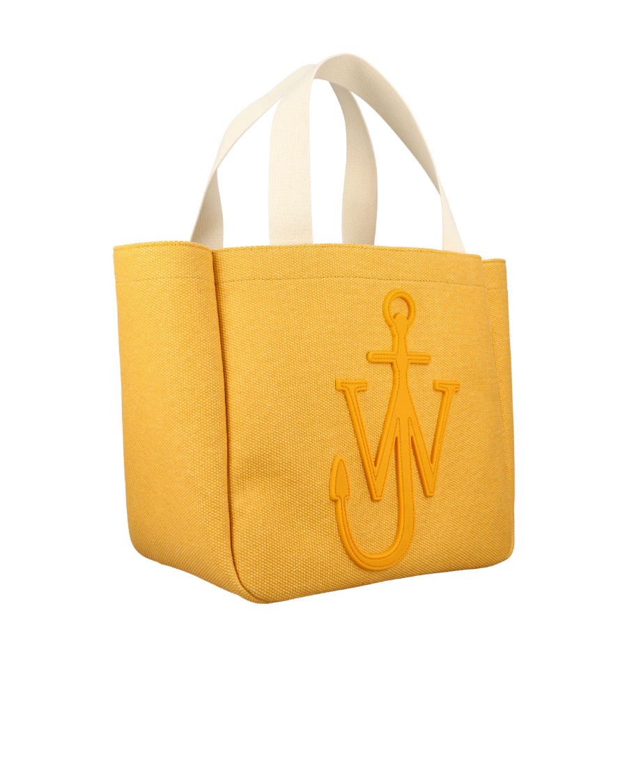 Jw Anderson Anchor Motif Canvas Tote Bag In Yellow
