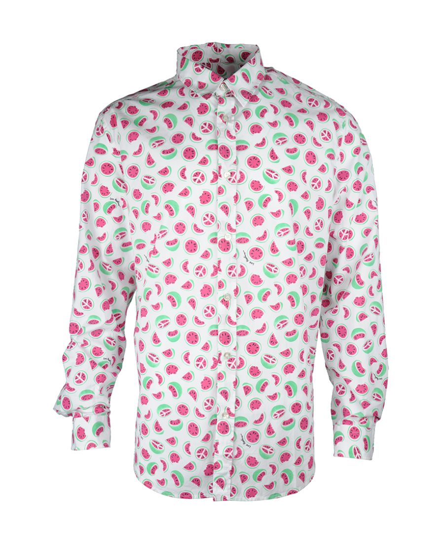 Moschino Watermelon Printed Shirt In White