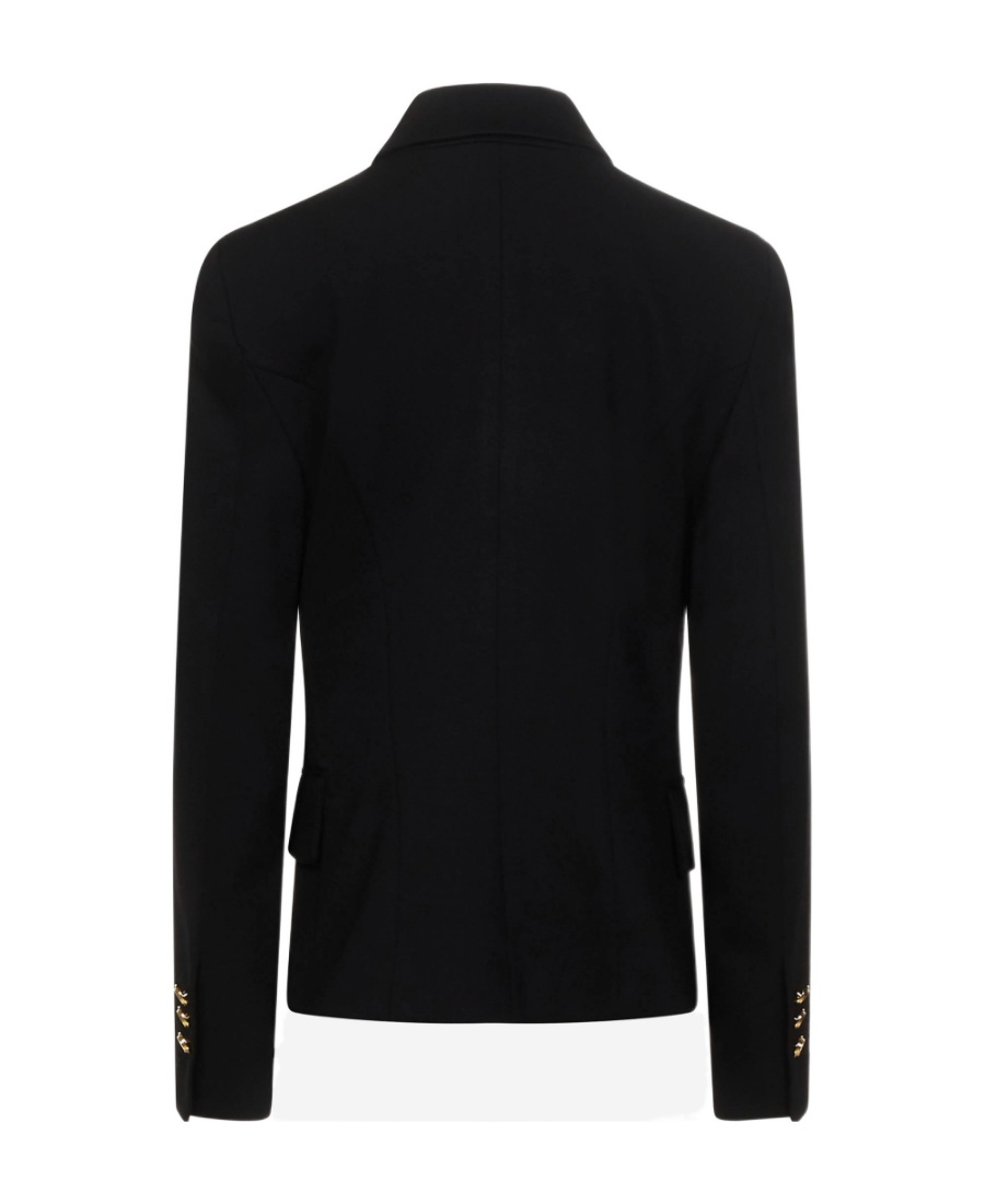 Balmain Logo Suit Jacket In Black