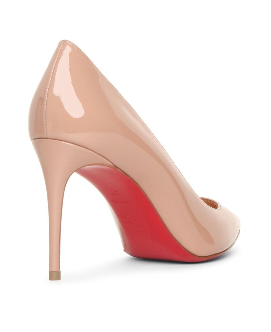 Christian Louboutin Kate Pointed Toe Patent Leather Pump In Pink