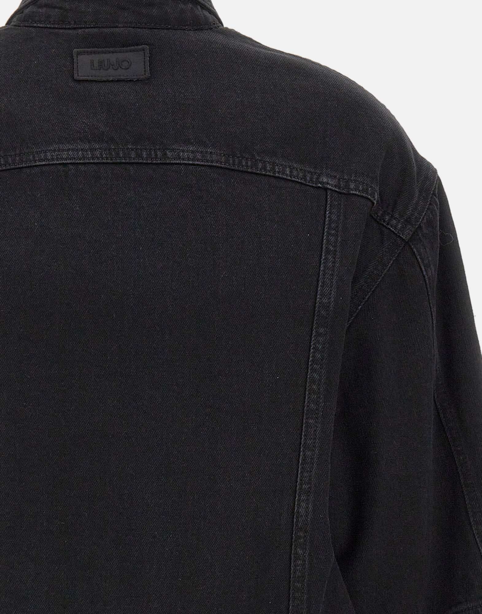 Liu •jo Liu Jo Denim Jacket In Black