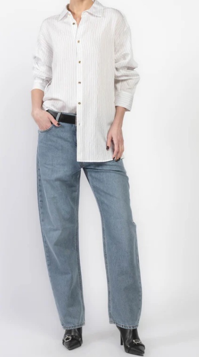 Darkpark Gale Relaxed Fit Jeans In Gray