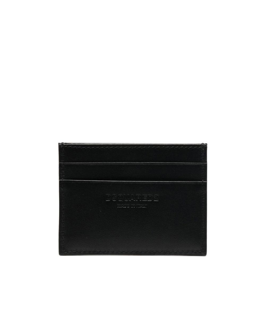 Dsquared2 Embossed-logo Cardholder In Black